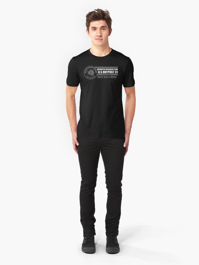 Alternate view of Antarctic Research Team - Roley Slim Fit T-Shirt
