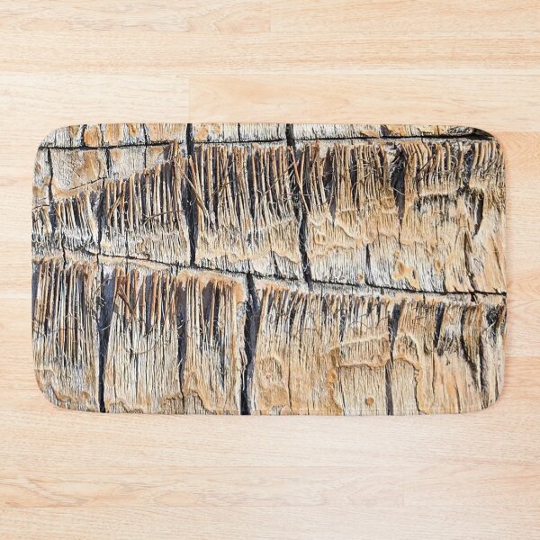 Item preview, Palm Tree Razor Cuts Close Up Tan and Natural Wood Texture designed and sold by AWYEZZA.
