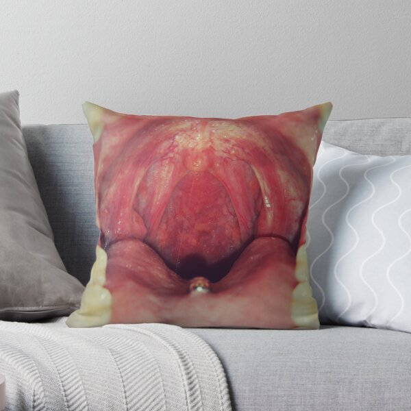 Vore Mouth Throw Pillow By Truekaia Redb