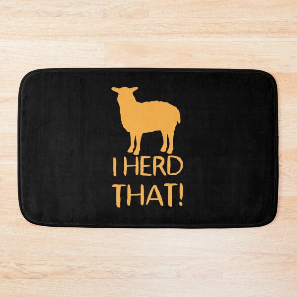 Item preview, I HERD THAT! funny sheep pun designed and sold by jazzydevil.