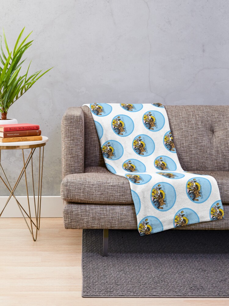 Alternate view of Kakao Friend's Korean style funny and cute Throw Blanket