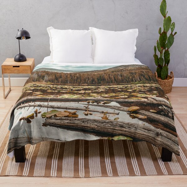 Item preview, Rustic Lake // Autumn Filter Lilly Pond Green Leaves Logs and Natural Mountain Woodland Beauty designed and sold by catbyrdcolorado.