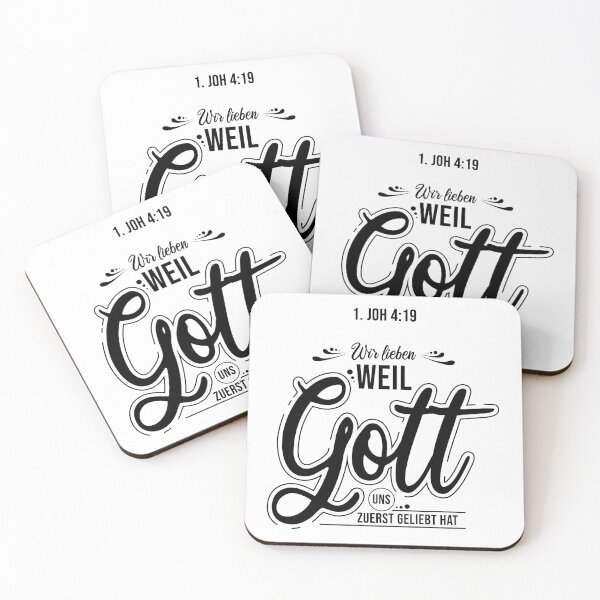 Item preview, Bible verse HFA 1 John 4:19 designed and sold by GoodNewsDesign.