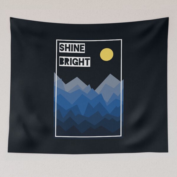 Item preview, Shine Bright Moon Mountains designed and sold by Sweetie Spicy.