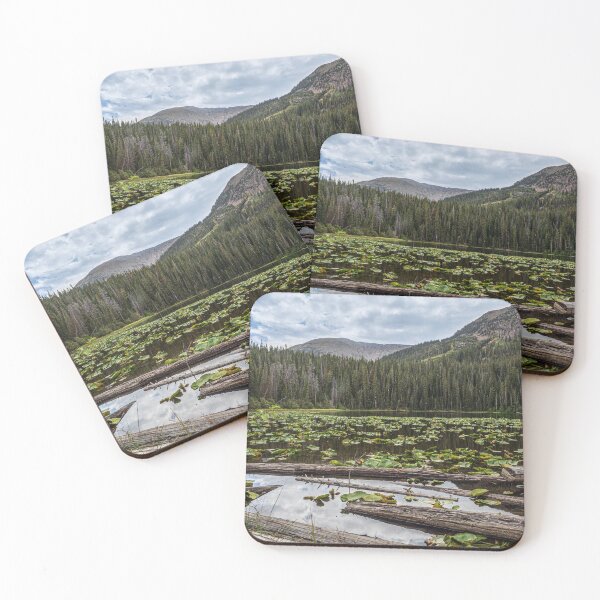 Item preview, Rustic Lake // Lilly Pond Green Leaves Logs and Natural Mountain Woodland Beauty designed and sold by catbyrdcolorado.