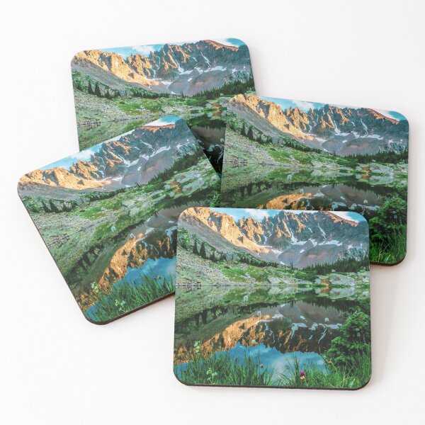 Item preview, Sun Ridge Lake Reflection // Incredible Backpacking Trip Wild Flowers and Natural Beauty designed and sold by catbyrdcolorado.
