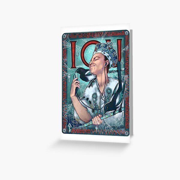 Moriarty Art Nouveau Greeting Card