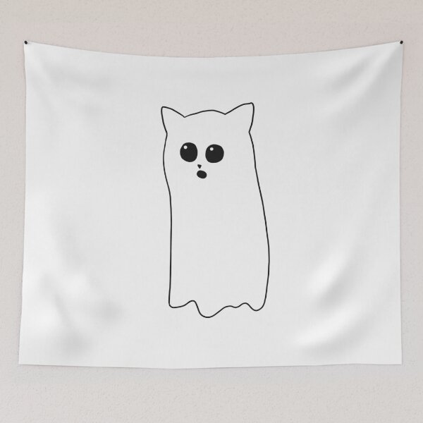 Item preview, Cute Ghost Kitty designed and sold by alisadesigns.
