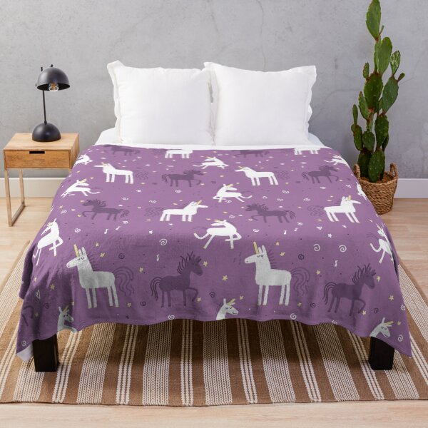 Item preview, Unicorns whistling a tune pattern (Duvet cover design) designed and sold by jasmineberry.