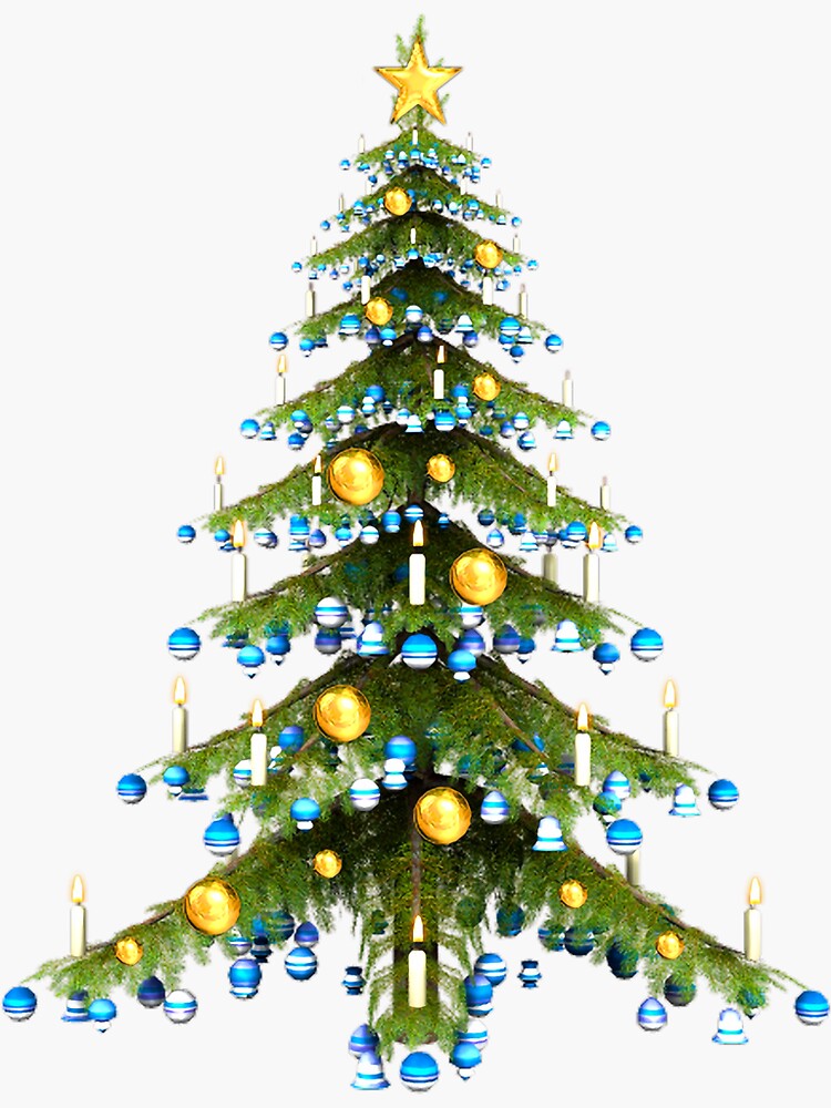 Traditional Christmas Tree with Candles by GraphicAllusion