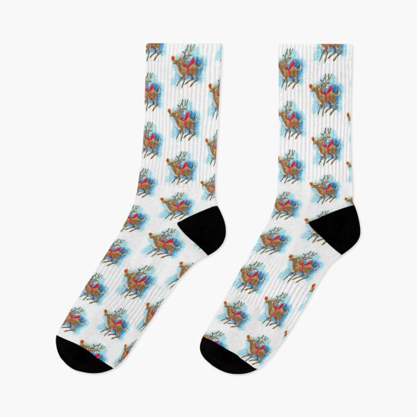 Item preview, Happy little Rudolph in the snow designed and sold by jasmineberry.