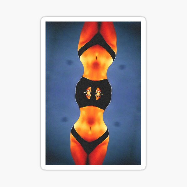 Midriff Madness Sticker