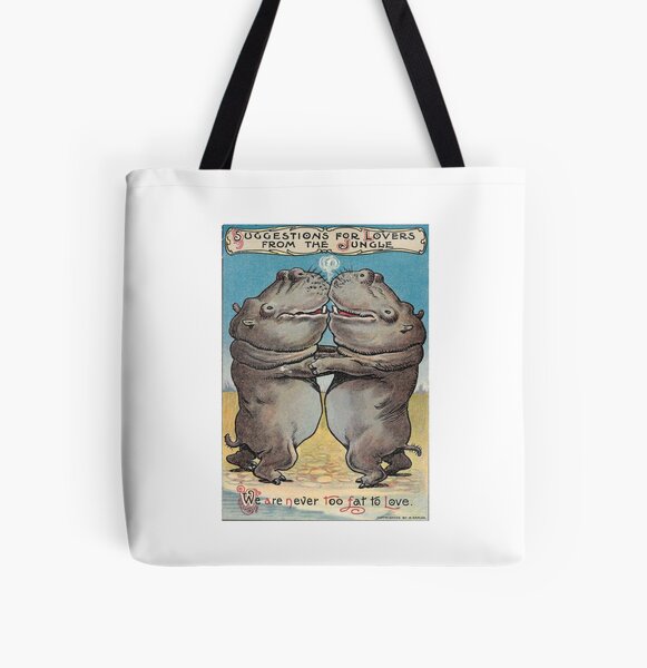 We are NEVER too fat to love! All Over Print Tote Bag