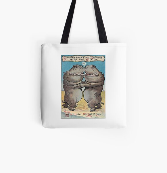 We are NEVER too fat to love! All Over Print Tote Bag