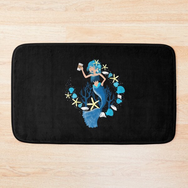 Item preview, Undersea mermaid with morning coffee designed and sold by jasmineberry.