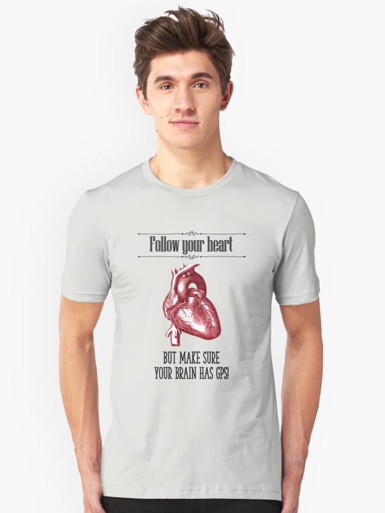 Alternate view of Follow Your Heart Slim Fit T-Shirt
