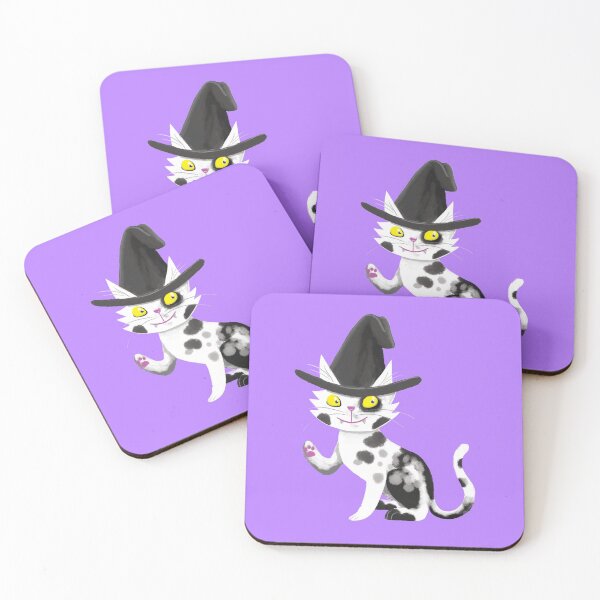 Item preview, Black and white witches cat designed and sold by jasmineberry.