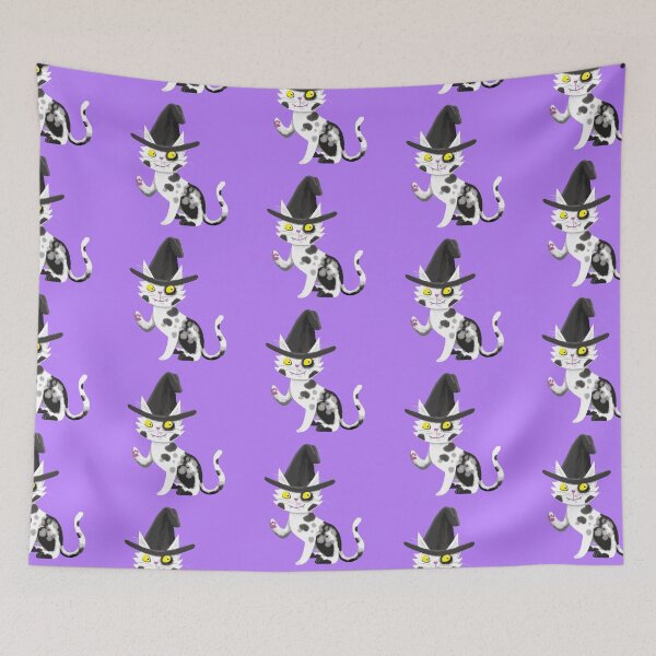 Item preview, Black and white witches cat designed and sold by jasmineberry.