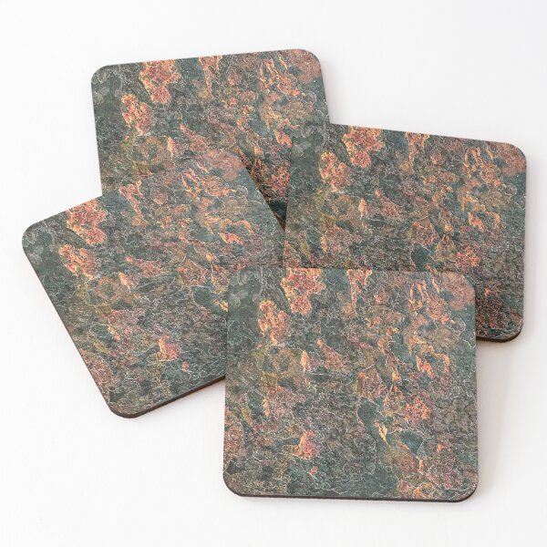 Item preview, Rusty Red Orange Dark Green Rock Natural Formation Texture designed and sold by AWYEZZA.