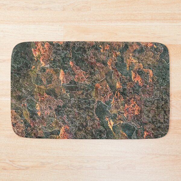 Item preview, Rusty Red Orange Dark Green Rock Natural Formation Texture designed and sold by AWYEZZA.
