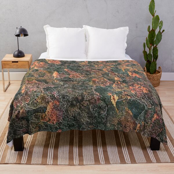 Item preview, Rusty Red Orange Dark Green Rock Natural Formation Texture designed and sold by AWYEZZA.