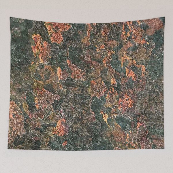 Item preview, Rusty Red Orange Dark Green Rock Natural Formation Texture designed and sold by AWYEZZA.