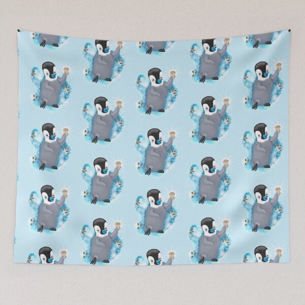 Item preview, Winter Penguin holding a coffee designed and sold by jasmineberry.