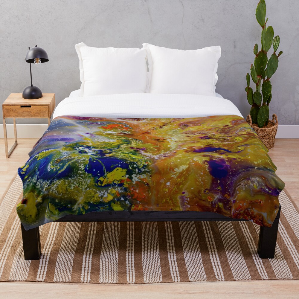 Uplifting Gaia Throw Blanket