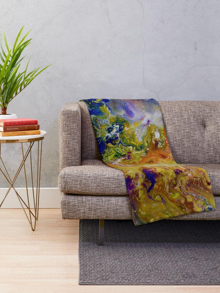Alternate view of Uplifting Gaia Throw Blanket