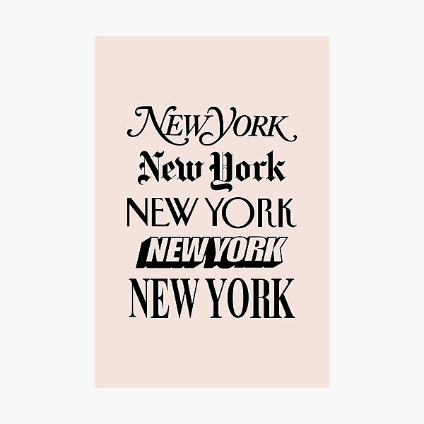 Item preview, New York New York designed and sold by MotivatedType.
