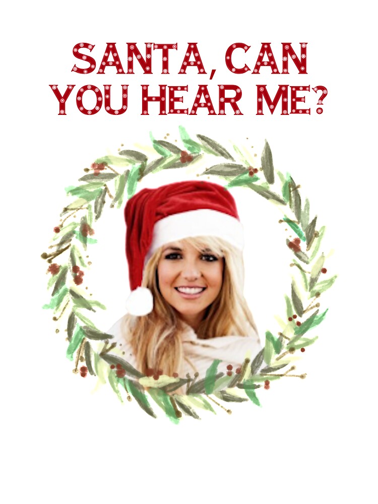 Santa, Can You Hear Me? - For Celebrating a Very Britney Christmas (Red  Text)" Baby One-Piece for Sale by LegendaryLGBT | Redbubble