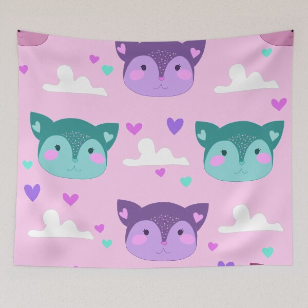Item preview, Pastel Fairy Kei Deer Print designed and sold by birchwoodgreen.