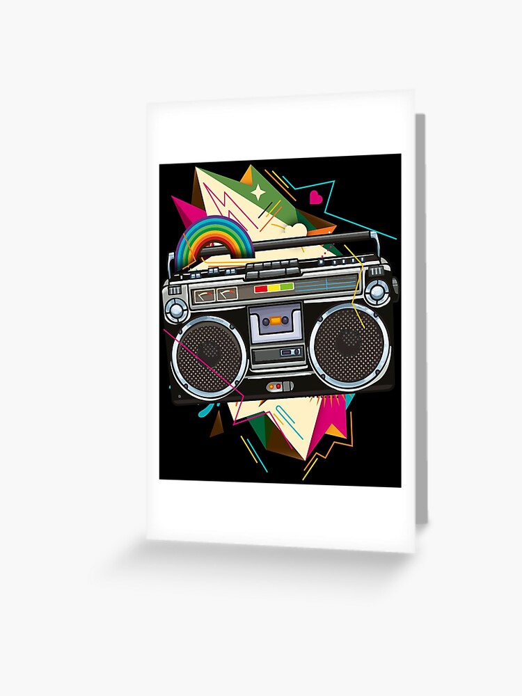 80s/Eighties Retro Music Boombox. Wall Clock by Buy Custom Things