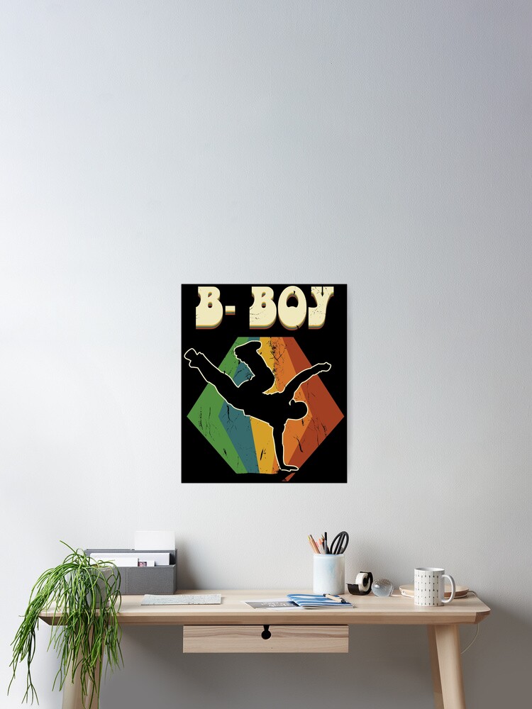 B-Boy Tshirt Retro 70s Vintage Breakdancing Boy Gift