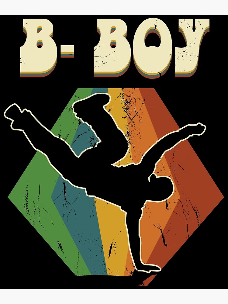 B-Boy Tshirt Retro 70s Vintage Breakdancing Boy Gift