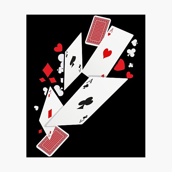 Item preview, Card Shark Poker Player Four Aces Gambling Gift Idea product designed and sold by Lisbob.