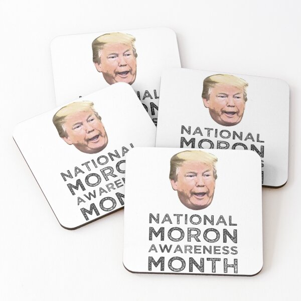 Item preview, National Moron Awareness Month Anti Trump Shirt - Anti Trump T-Shirts - Not my President Shirt - Impeach Trump Shirt - Anti Trump - MAGA designed and sold by ShirtAntics.