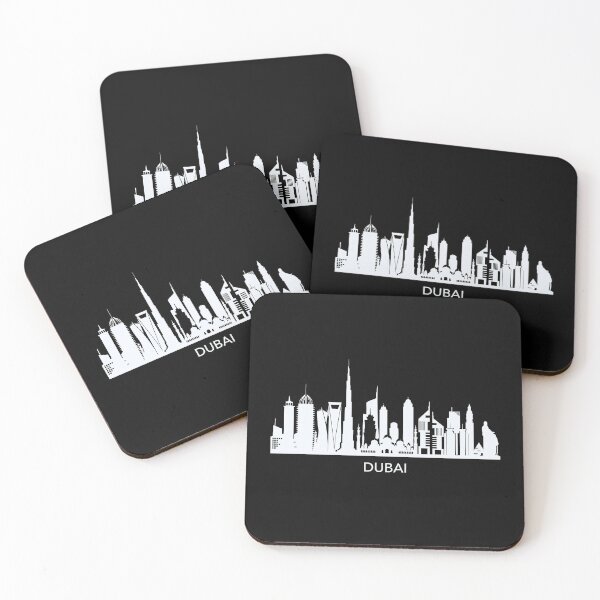 Item preview, Dubai Skyline Art Illustration designed and sold by Elenia Design.