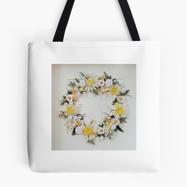 Item preview, Printed Paper quilling Art. Daisy flower  wreath  designed and sold by Sweetpaperdesignsol Hyunah Yi.