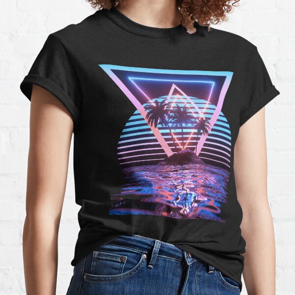 Cool Outrun - Vaporvawe 1980s Tropical Classic T-Shirt