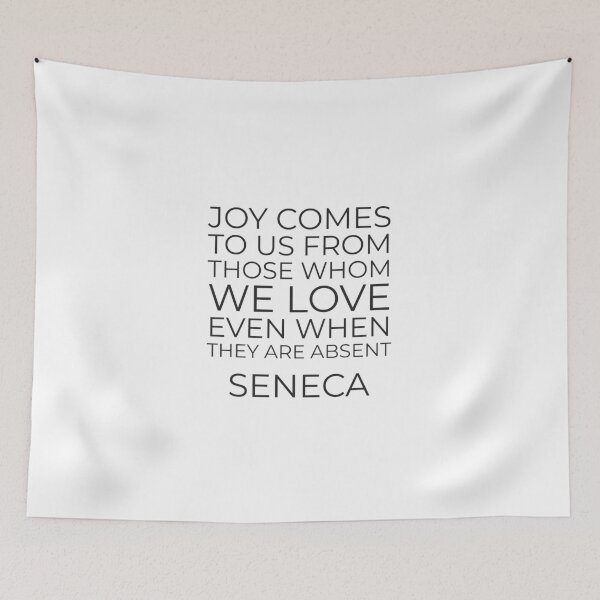 Item preview, Seneca Stoic philosophy - Stoic quotes on love - Joy comes to us from those whom we love designed and sold by Inspirationmotivation.