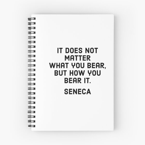 Artikelvorschau, Seneca Stoische Philosophie – Es kommt nicht darauf an, was du erträgst, sondern wie du es erträgst. – Seneca entworfen und verkauft von Inspirationmotivation.