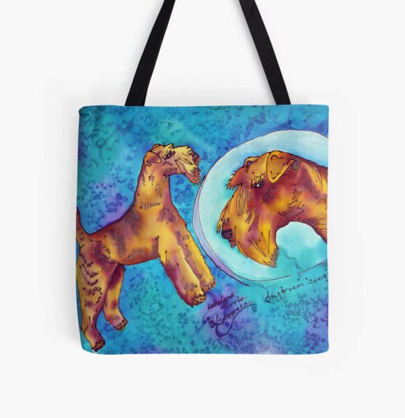 Lakeland Terrior All Over Print Tote Bag
