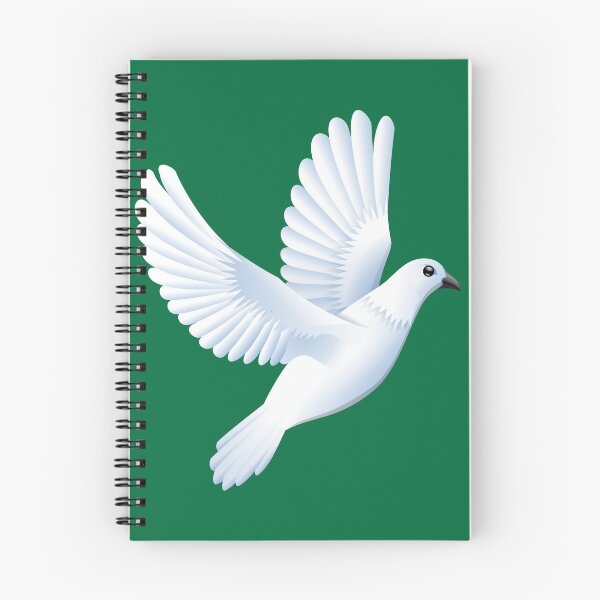 Item preview, DOVE IN FLIGHT ON CADMIUM GREEN designed and sold by PetsandBeyond.