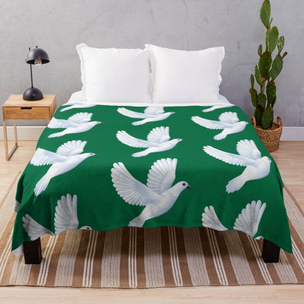 Item preview, DOVE IN FLIGHT ON CADMIUM GREEN designed and sold by PetsandBeyond.