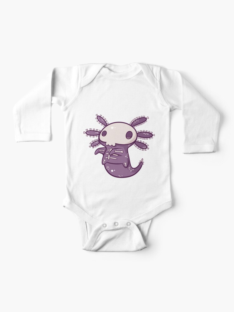 Grey Hand Printed by Artist Yellow Cotton One Piece Unicorn skeleton Baby Onepiece Bodysuit Short Sleeved Fantasy Animal Screenprint