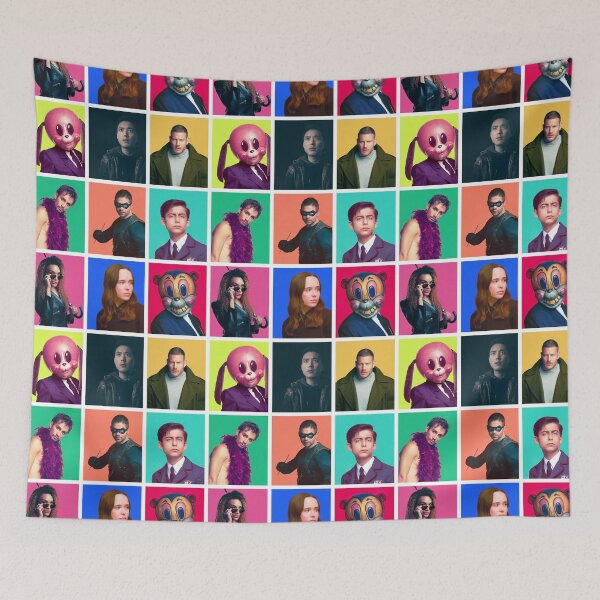 Item preview, The Umbrella Academy - Character Collage designed and sold by Wear Addictions on ig.