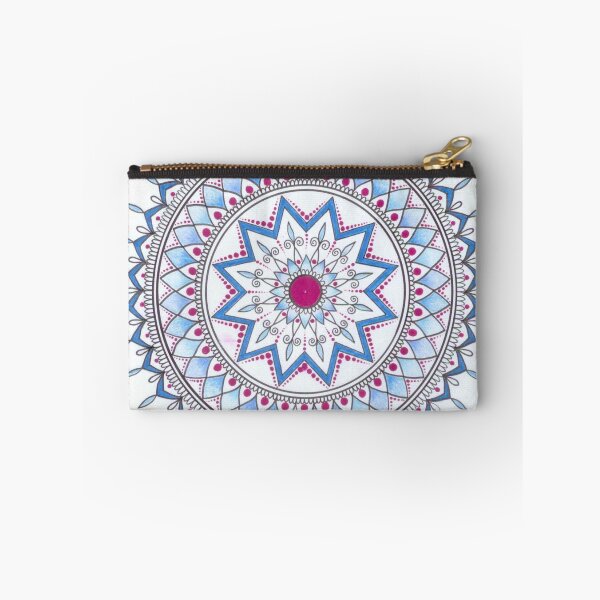 Item preview, Hand Drawn Blue And Red Mandala designed and sold by Zedart.
