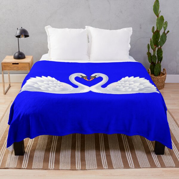 Item preview, BEAUTIFUL SWANS ON BLUE designed and sold by PetsandBeyond.