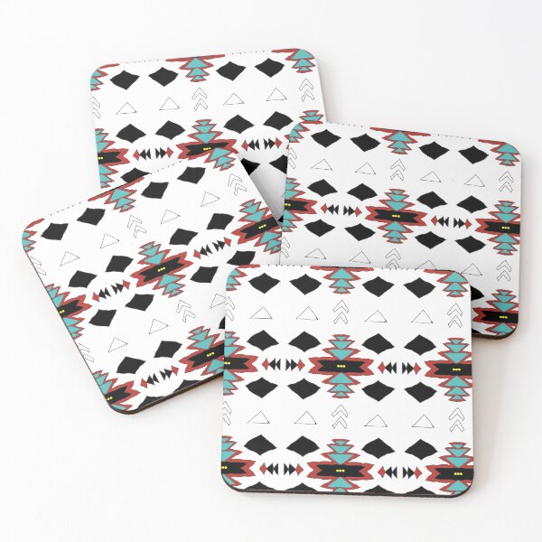 Item preview,  Native American Navajo Rug Pattern Maroon and Teal designed and sold by sarahpainter.